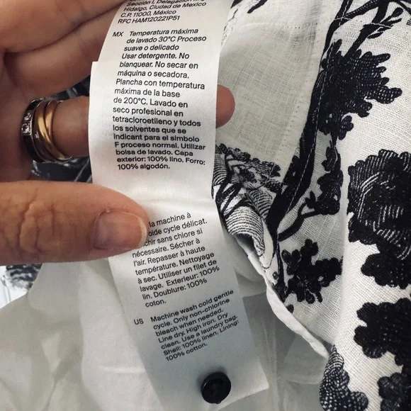 COS Black and White Scenic Print Midi Dress - Picture 7 of 7